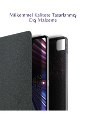 iPad Air 11 2024 A2902 - A2903 Uyumlu Fuchsia Touch Pad Bluetooth Klavyeli Standlı Mıknatıslı Kılıf thumbnail 6