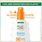 Garnier Ambre Solaire Sensitive Advanced Hipoalerjenik Güneş Koruyucu Sprey SPF50+ 150ML - 5
