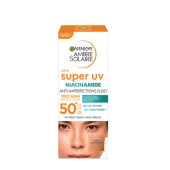 Garnier Ambre Solaire Super UV Niasinamid Cilt Kusurları Karşıtı Günlük Güneş Koruyucu Fluid Krem SPF50+ 40ML - 1