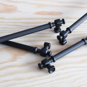 Talas Mat Siyah Çizgili Metal Kulp 128 mm 12.8 cm Mobilya Çekmece Mutfak Dolabı Dolap Kapak Kulpları - 6