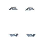 Metal Çok Amaçlı Köşe Birleştirme Aparatı PVC Ahşap Çerçeve Tablo Sineklik Montaj 4 Adet Köşe Gönye thumbnail 6