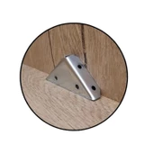 Metal Çok Amaçlı Köşe Birleştirme Aparatı PVC Ahşap Çerçeve Tablo Sineklik Montaj 4 Adet Köşe Gönye thumbnail 5