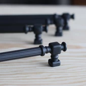Talas Mat Siyah Çizgili Metal Kulp 192 mm 19.2 cm Mutfak Dolap Çekmece Mobilya Dolabı Kapak Kulpları thumbnail 6