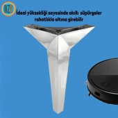 Mobilya Yükseltici Kanepe Sehpa TV Ünitesi Koltuk Ayağı Baza Ayakları Krom 23 cm thumbnail 4