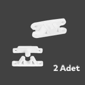 Pimapen PVC Pencere Kapı Sineklik Çerçeve Montaj Seti Plastik Kol Menteşe Çıt Çıt Tutamak 10'lu Set thumbnail 5