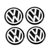 VOLKSWAGEN LOGOLU 56 MM 4 ADET JANT GÖBEK STICKER thumbnail 2
