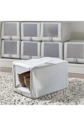 Hemmafıxare Ayakkabı Kutusu, Beyaz-Gri, 23x34x19 cm - 2