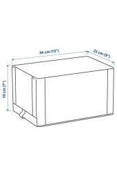 Hemmafıxare Ayakkabı Kutusu, Beyaz-Gri, 23x34x19 cm - 4