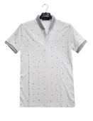 Troy Yakalı Slim Fit Kısa Kol Erkek Tişört-6732 - 1