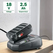 Bosch 18 V Starter Kit 2.5 Ah Şarj Cihazı - 1600A00K1P - 2
