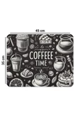 Valerine Life Kahve Makinesi Matı Su Geçirmez Kaymaz Yıkanabilir Çaycı, Çay Espresso Makinesi Pad 35x45cm 27240110 - 4