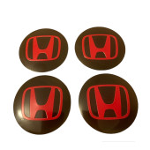 HONDA LOGOLU 56 MM ALÜMİNYUM JANT GÖBEK STICKER thumbnail 1