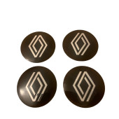 RENAULT YENİ NESİL LOGOLU 56 MM ALÜMİNYUM JANT GÖBEK STICKER thumbnail 1