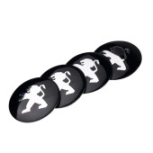 PEUGEOT LOGOLU 4 ADET 56 MM JANT GÖBEK  STICKER thumbnail 2