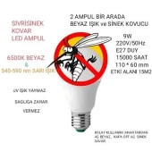 Hayal Sepeti 9w Sivri Sinek Kovar Led Ampul 2 Renk Bir Arada - 2