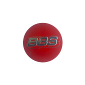 BBS YAZILI 56 MM JANT GÖBEK DAMLA STICKER (KIRMIZI) - 2