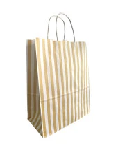 Umur Karton Çanta 12x25x30 (Altın Yaldız 90gr Kraft ) – 5 Li Paket - 1