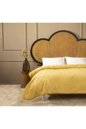Apricitas Home Çift Kişilik Embos Battanıye İspanyol Hardal 240x220cm - 1