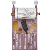 Çok Amaçlı Ahşap Kulplu Mutfak Peçete Askılığı Ve Kaşıklık - 1