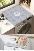 Valerine Life Çamaşır Kurutma Makinesi Örtüsü Matı Kaymaz Sıvı Geçirmez Koruyucu Yıkanır Ped 60x60cm - 1