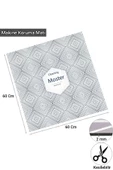 Valerine Life Çamaşır Kurutma Makinesi Örtüsü Matı Kaymaz Sıvı Geçirmez Koruyucu Yıkanır Ped 60x60cm - 2