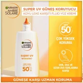 Garnier Ambre Solaire Super UV C Vitamini Koyu Leke Karşıtı Fluid Yüz Güneş Kremi SPF50+ 40ML - 3