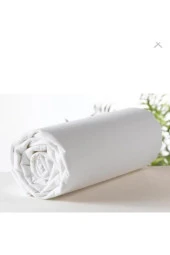 Üntaş 180x200 Büyük Boy Pamuklu Beyaz Lastikli Çarşaf Seti Yastık Kılıflı Set - 2