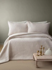 APRİCİTAS HOME SAVOY BEJ YATAK ÖRTÜSÜ ÇİFT KİŞİLİK - 1