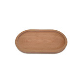 Mobawood    Ahşap Yağdanlık Altlığı Çerezlik - Kahvelik - Sabunluk Sunum Tabağı 25 cm Kayın - 1