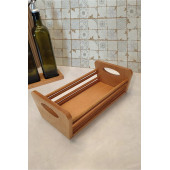 Mobawood    Ahşap Ekmek Sepeti, Ahşap Organizer Kutu Sepet - 2