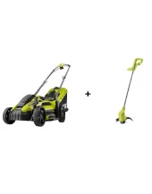 RYOBİ RLM13E33S ELEKTRİKLİ ÇİM BİÇME + RLT2925 ELEKTRİKLİ YAN TIRPAN İKİLİ SET - 4
