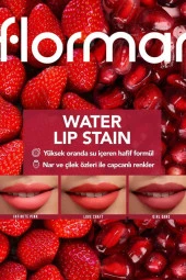 Flormar Water Lip Stain Su Bazlı & Kalıcı Dudak Renklendiricisi - 001 Infinite Pink - 7