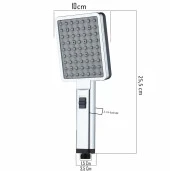 T-MAY Hill Sümbül Dikdörtgen Duş Takımı Seti Krom Paslanmaz thumbnail 5