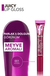 Flormar Juicy Doğal Renk Veren Meyve Aromalı Nemlendirici Dudak Parlatıcısı - 001 Raspberry - 4