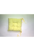 TEZKOTEKSTİL 4'lü Pofidik Kare Sandalye Minderi 40 X 40 Cm Sarı - 4