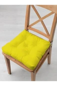 TEZKOTEKSTİL 4'lü Pofidik Kare Sandalye Minderi 40 X 40 Cm Sarı - 2