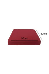 RevuBaby Bahçe Minderi- Balkon Minderi Bank Minderi Uzun Koltuk Minderi 50x50x10 Cm bordo - 2
