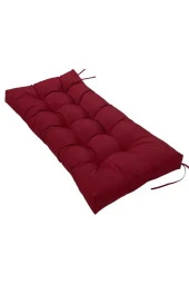 RevuBaby Dolgun Bank minderi Bahçe Mobilya Minderi  Uzun Sandalye Minderi Bank Konfor Pedi 90x50x7CM - 3