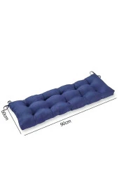 RevuBaby Dolgun Bank minderi Bahçe Mobilya Minderi  Uzun Sandalye Minderi Bank Konfor Pedi 90x50x7CM - 4