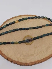 Akik Taşı Arpa Kesim Dizi 6*8.5mm (49998) thumbnail 2