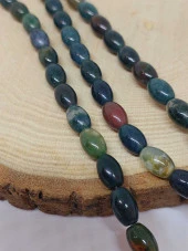 Akik Taşı Arpa Kesim Dizi 6*8.5mm (49998) thumbnail 3