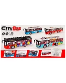 Ctoys Ses ve Işıklı Oyuncak Şehir Otobüsü A1119 13 Kımızı - 3