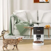 OVIOO QQ005  6lt Kameralı ve Uzaktan Wifi Bağlantılı Paslanmaz Kaseli Kedi ve Köpek Besleyici - 2