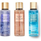 Vıctorıa's Secret Bare Vanilla-Midnight Bloom-Aqua Kiss Vücut Spreyi Üçlü Set - 1