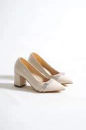 Günlük Kadın Taşlı Topuklu Ayakkabı TR010K02C thumbnail 5