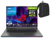 Asus Rog Strix G18 Intel Core I9 14900HX 16GB DDR5 RAM 1TB SSD RTX4070-140W 240HZ Freedos 18" QHD+ Taşınabilir Bilgisayar G814JIR-N606202+WeblegelsinÇanta thumbnail 5