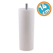 Mobilya Baza Koltuk Tv Ünitesi Ayakları Silindir Kanepe Gizli Orta Destek Ayağı 14 cm Beyaz thumbnail 1