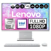 Lenovo Ideacentre Aıo 24IRH9 Intel Core I7-13620H DDR5 8GB 2TB SSD Intel UHD Graphics 23.8 Fhd IPS Windows 11 Pro Beyaz All In One Bilgisayar F0HN0056TRP04 + Zetta Flash Bellek - 1