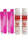 Neva Color 2 li Tüp Boya 4.5 Kızıl Kestane + 2 li Oksidan - 1