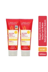 Urban Care Hibiscus&Shea Butter Kıvırcık Ve Dalgalı Saçlara Özel 2'Li Bakım Seti-Sülfatsız-Vegan - 1